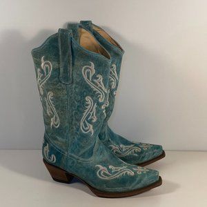 Corral Turquoise Cortez Western Boots Women 9.5 M